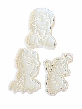 Frozen Cookie Cutter & Stamp Set 3D Printed